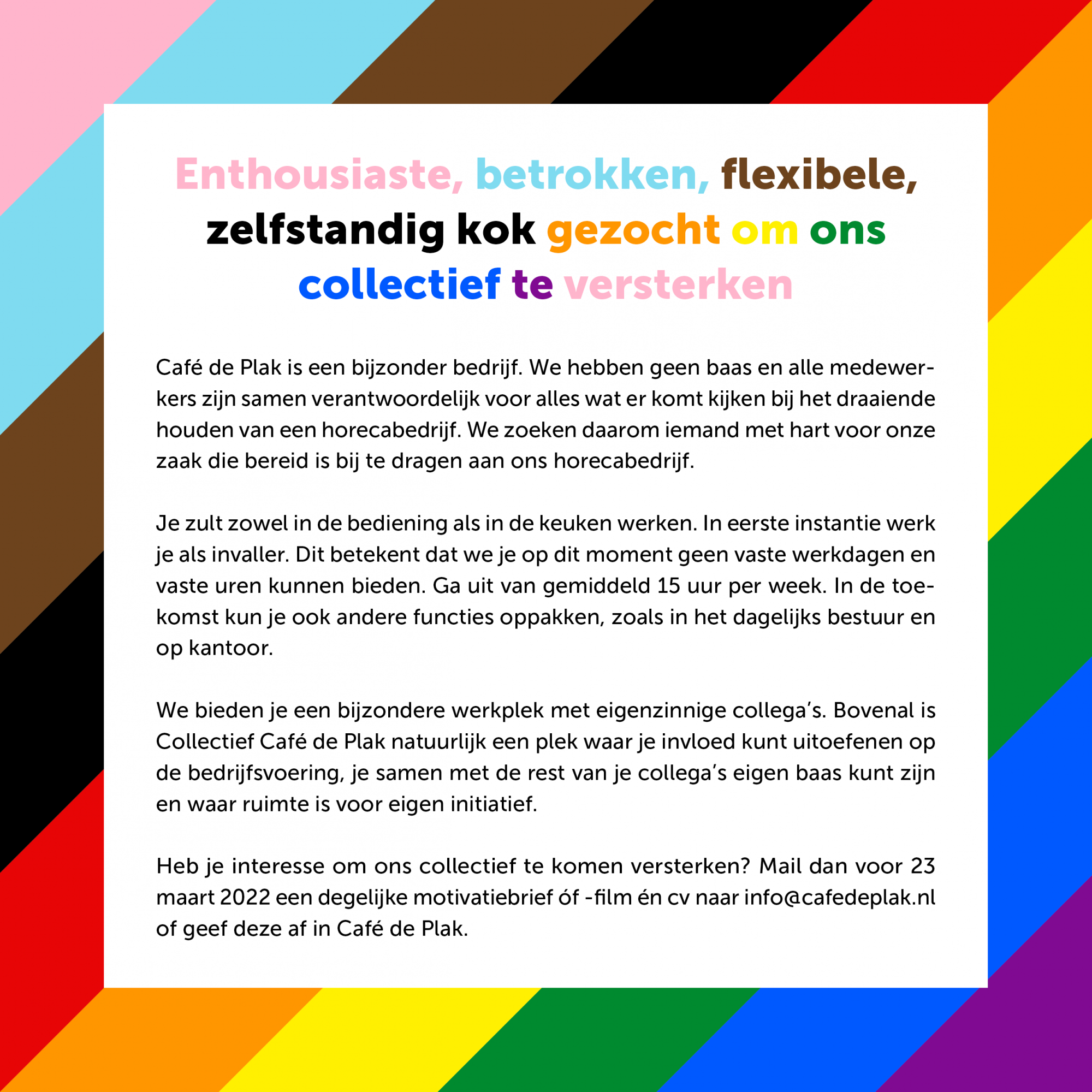 Kok gezocht