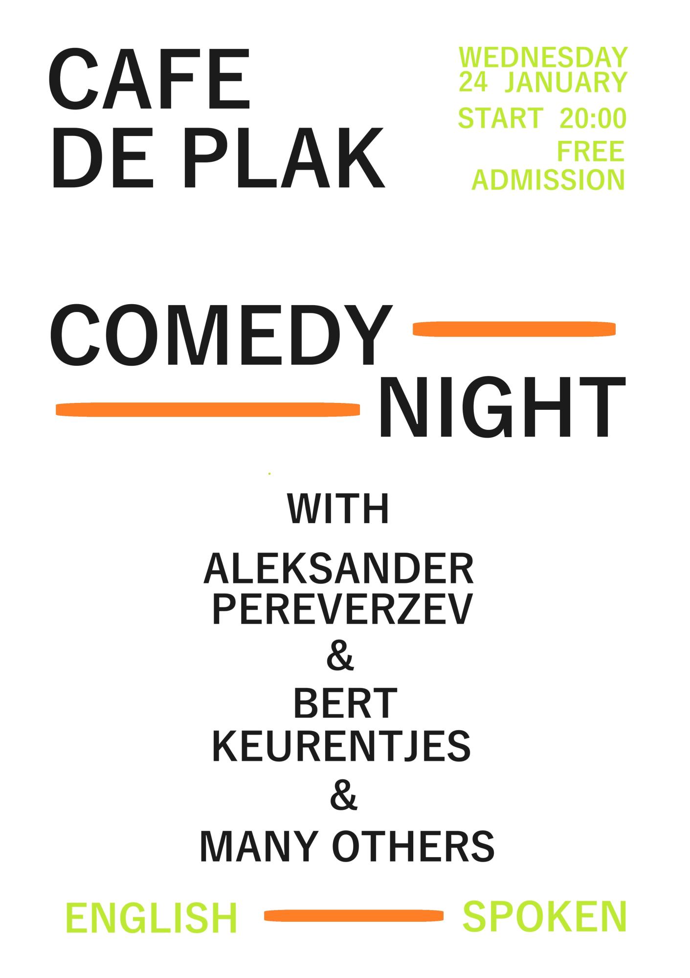 Comedy night cafe de plak nijmegen
