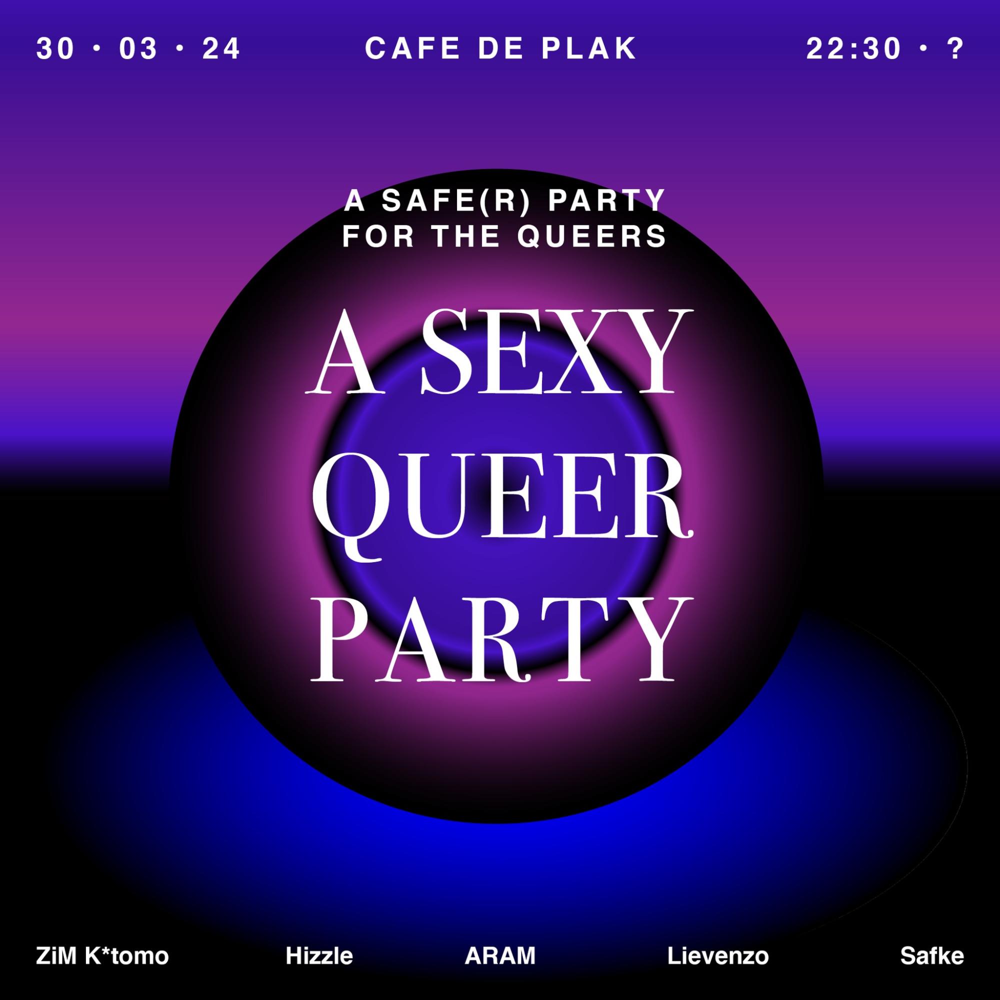 sexy queer party feest kelder cafe de plak nijmegen 30 maart 2024