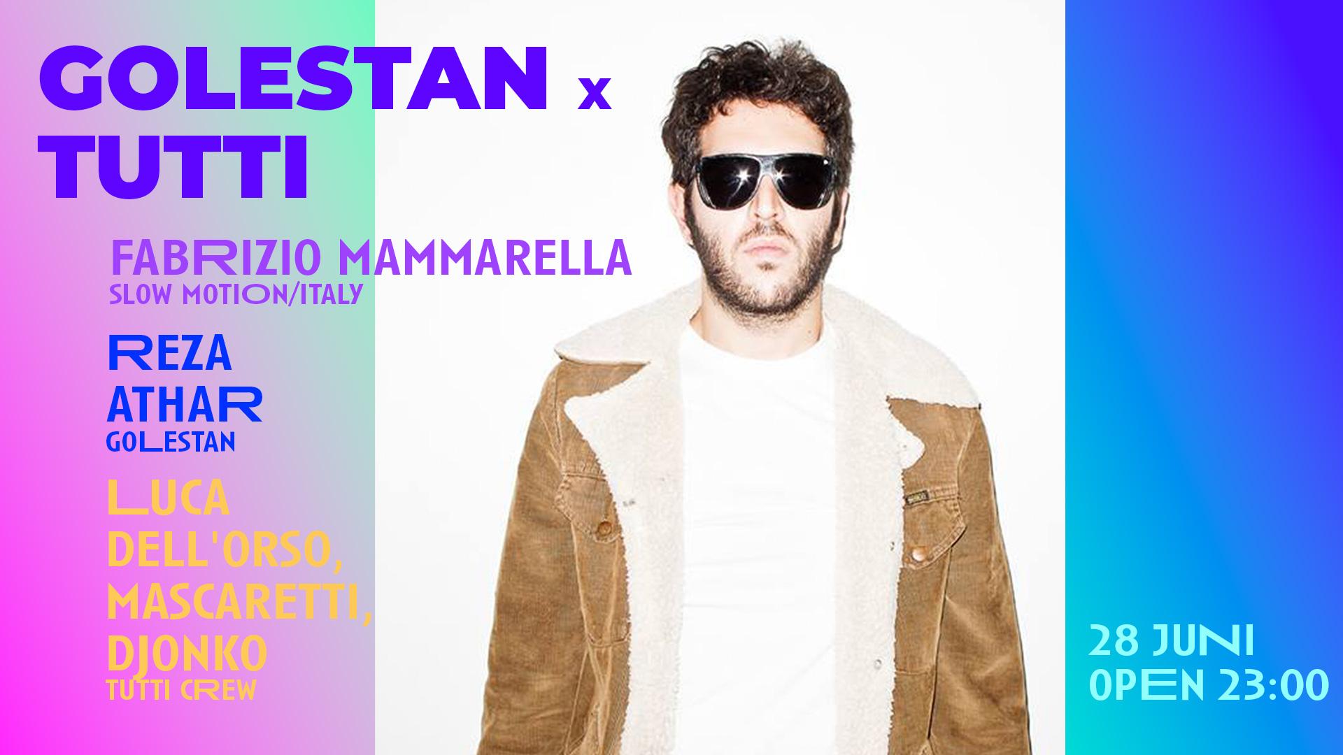 Golestan Tutti party feest cafe de plak nijmegen 2024 italo fabrizio mammarella golestan tutti