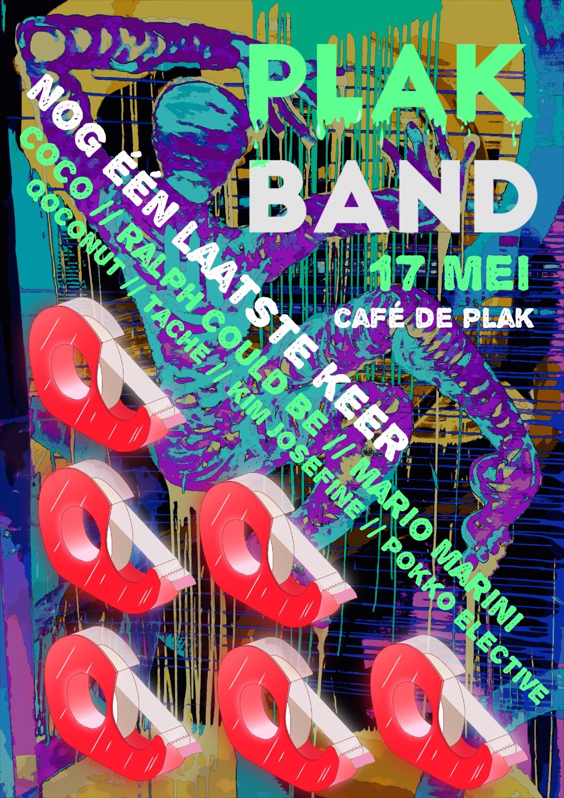 plakband last edition feest party cafe de plak nijmegen kelder 17 mei 2024